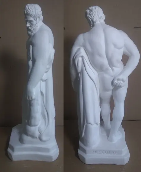 Hércules Imagem Hercules Escultura Hércules em Gesso Cru