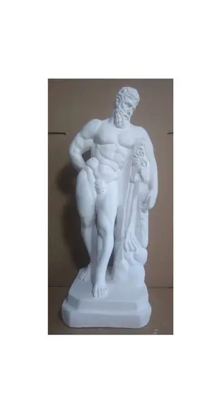 Hércules Imagem Hercules Escultura Hércules em Gesso Cru