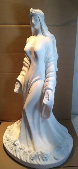Iemanjá Imagem Yemanja em Gesso Cru 60cm 2 Opção
