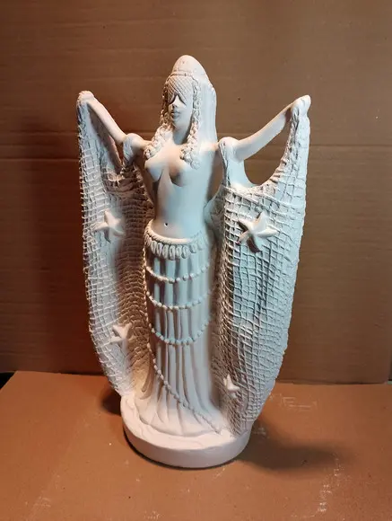 Iemanjá Imagem Yemanja dos Orixá Candomblé Gesso Cru