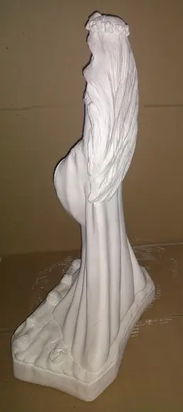 Iemanjá Imagem Yemanja em Gesso Cru Grande 43cm