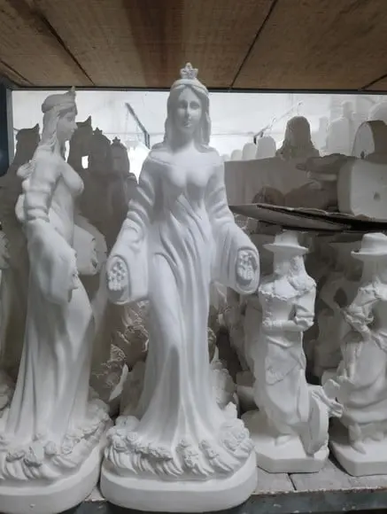 Iemanjá Imagem Yemanja Escultura em Gesso Cru