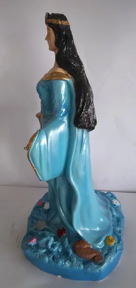 Iemanjá Imagem Yemanjá Rainha do Mar Grande c/ 45cm