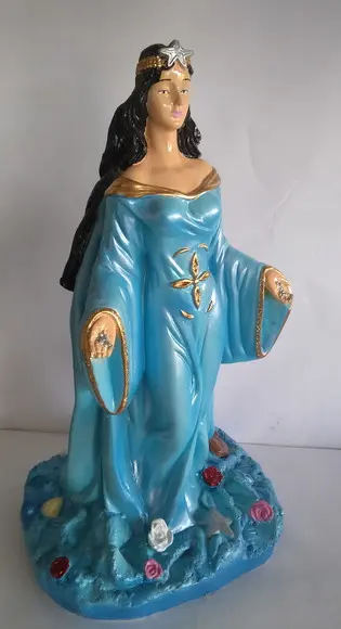 Iemanjá Imagem Yemanjá Rainha do Mar Grande c/ 45cm
