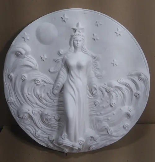 Iemanjá Mandala Yemanjá Imagem Placa de Parede