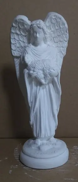 Imagem Anjo Camael Escultura em Gesso Cru para Pintar