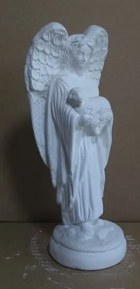 Imagem Anjo Camael Escultura em Gesso Cru para Pintar