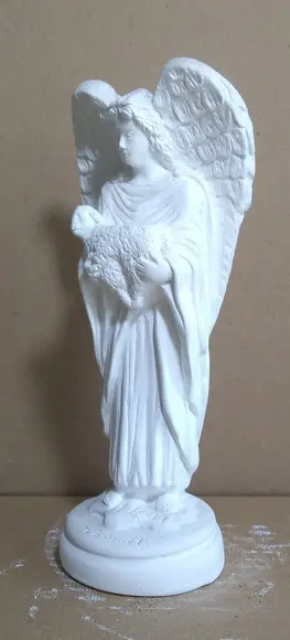 Imagem Anjo Camael Escultura em Gesso Cru para Pintar