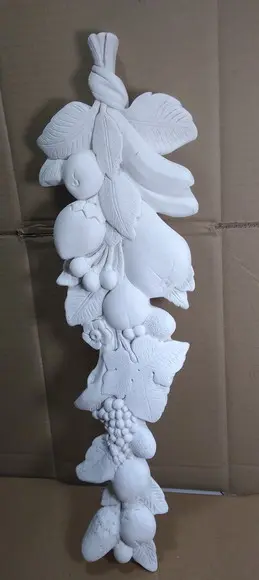 Imagem Aplique de Frutas de Parede Escultura em Gesso Cru