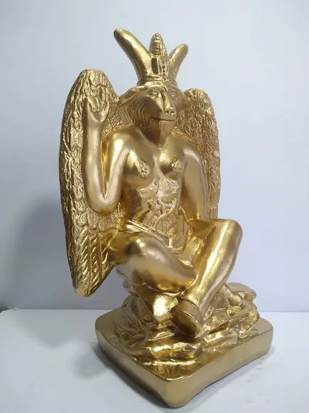 Imagem Bafomé Escultura Baphomet Estatua Exu Belzebu