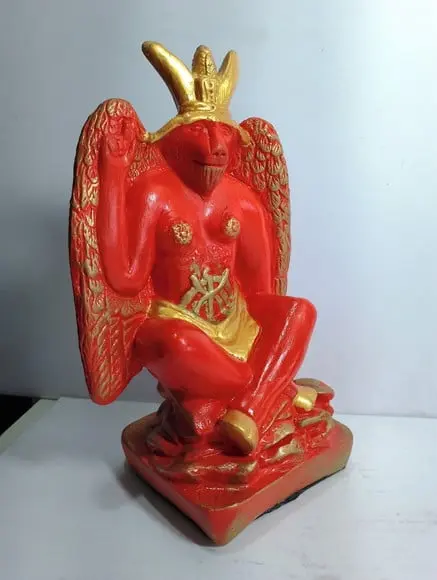 Imagem Bafomé Escultura Baphomet Estatua Exu Belzebu