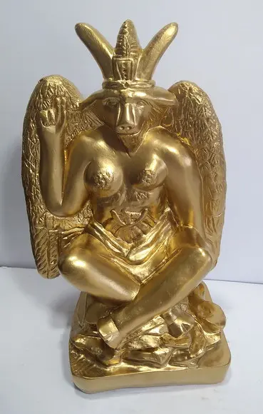 Imagem Bafomé Escultura Baphomet Estatua Exu Belzebu