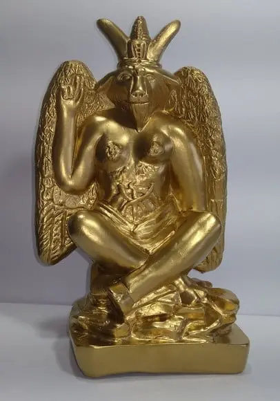 Imagem Bafomé Escultura Baphomet Estatua Exu Belzebu