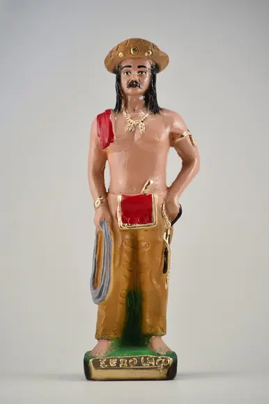 Imagem Baiano Zé do Laço Escultura100% em Gesso com 30cm