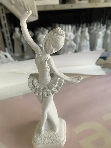 Imagem Bailarina Escultura em Gesso Cru para Pintar