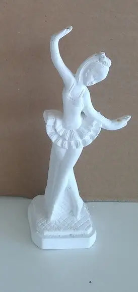 Imagem Bailarina Escultura em Gesso Cru para Pintar