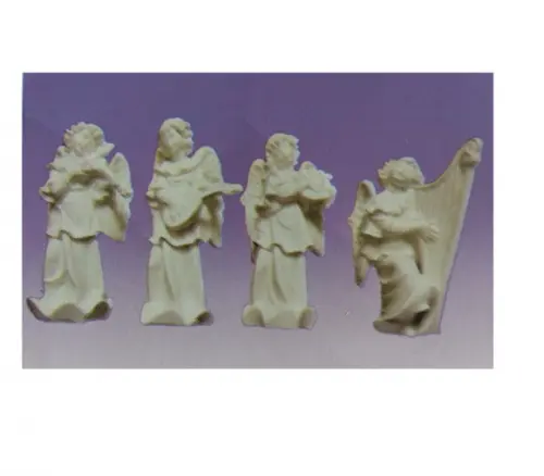 Imagem Banda de Anjos Tocadores em Gesso para Pintar