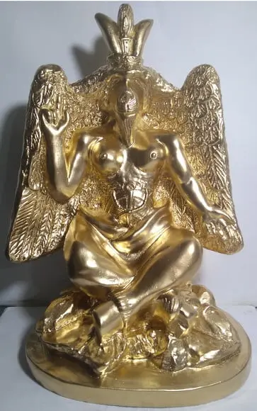 Imagem Baphomet Bafomé Escultura Exu Belzebu Pintura Escolhe