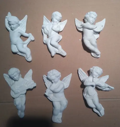Imagem Banda de Anjos Cantores em Gesso para Pintar