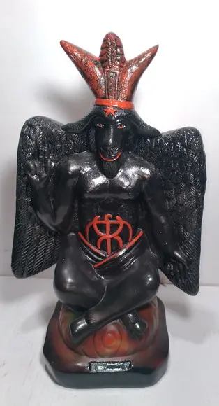 Imagem Baphomet Bafomé Escultura Exu Belzebu Pintura Escolhe