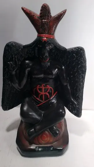 Imagem Baphomet Bafomé Escultura Exu Belzebu Pintura Escolhe
