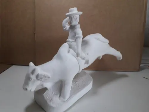 Imagem Boiadeiro Escultura em Gesso Cru para Pintar