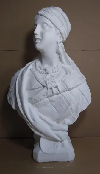 Imagem Busto Cigana do Oriente Escultura Cigana Árabe 40cm