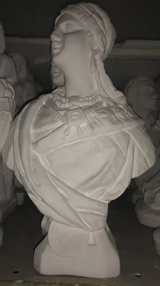 Imagem Busto Cigana do Oriente Escultura Cigana Árabe 40cm