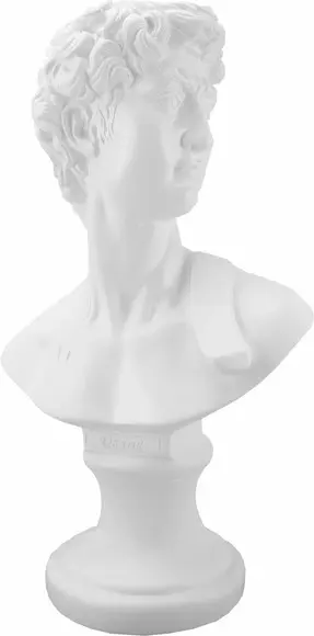 Imagem Busto David de Michelangelo em Gesso Cru para Pintar