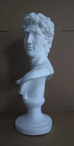 Imagem Busto David de Michelangelo em Gesso Cru para Pintar