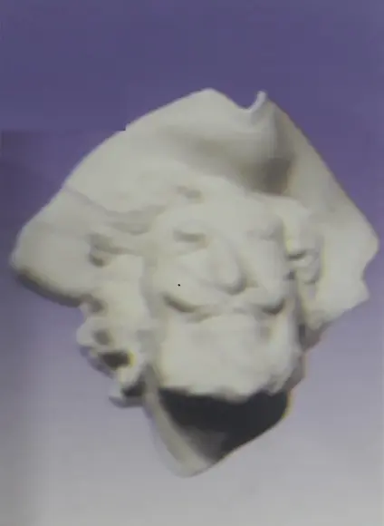 Imagem Busto de Pirata do Texas em Gesso Cru para Pintar