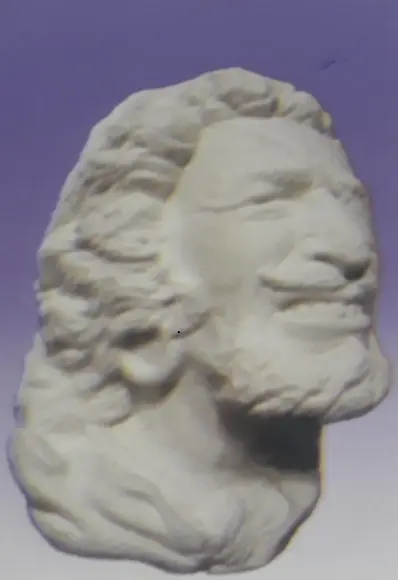 Imagem Busto Pirata Cigano Escultura em Gesso para Pintar