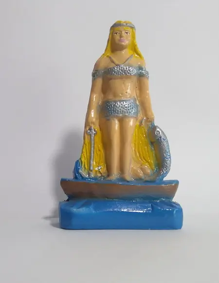 Imagem Cabocla Mariana Escultura Gesso Estatua Pequena