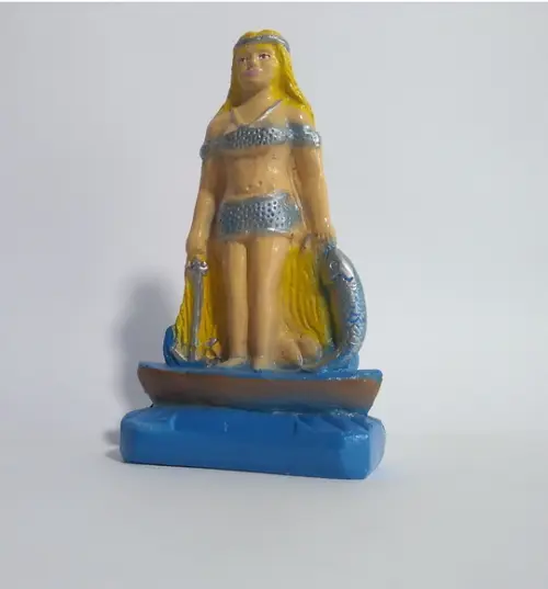 Imagem Cabocla Mariana Escultura Gesso Estatua Pequena