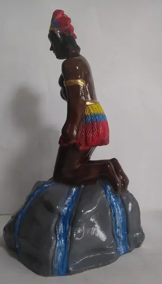 Imagem Caboclo Sete Cachoeiras Escultura 7 Cachoeira Grande