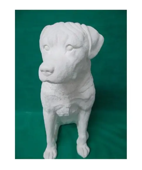 Imagem Cachorro Rottweiler para Pintar em Gesso Cru