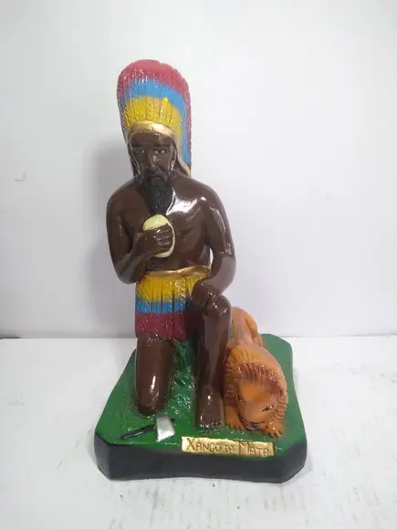 Imagem Caboclo Xango das Matas Escultura Xango das Matas