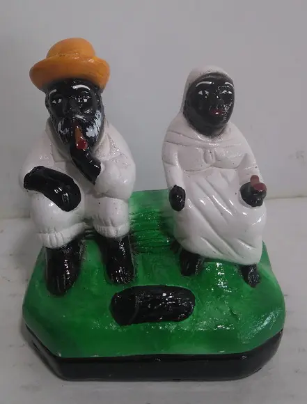 Imagem Casal Preto Velho Pai João e Mãe Maria Juntos Pequena