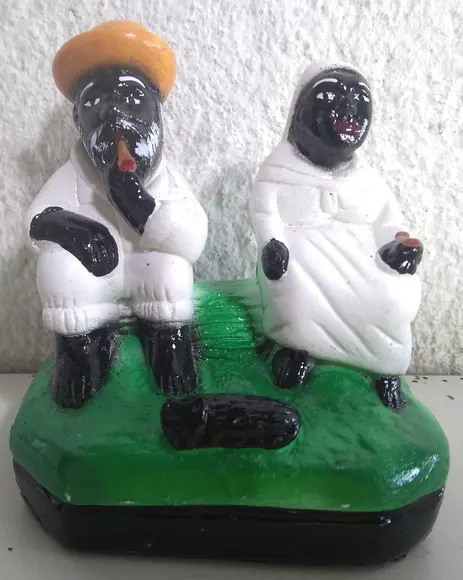 Imagem Casal Preto Velho Pai João e Mãe Maria Juntos Pequena