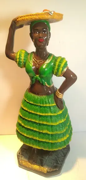 Imagem Chica Baiana Escultura Mestra Baiana c/ Tabuleiro