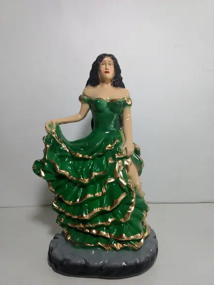 Imagem Cigana Esmeralda Escultura Nova Cigana Esmeralda 24cm