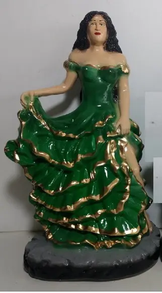 Imagem Cigana Esmeralda Escultura Nova Cigana Esmeralda 24cm