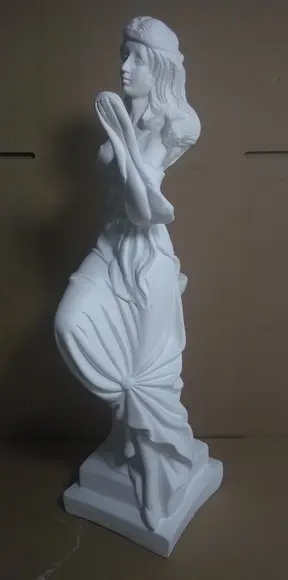 Imagem Cigana Espanhola Escultura em Gesso Cru para Pintar