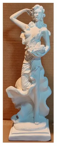 Imagem Cigana Sarita Escultura Cigana sem Nome em Gesso Cru