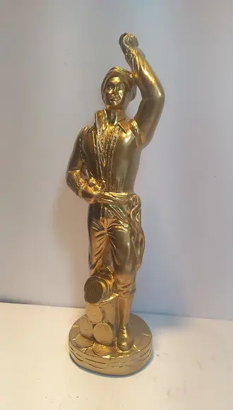 Imagem Cigano do Ouro Escultura do Cigano Vladimir c/ Moedas
