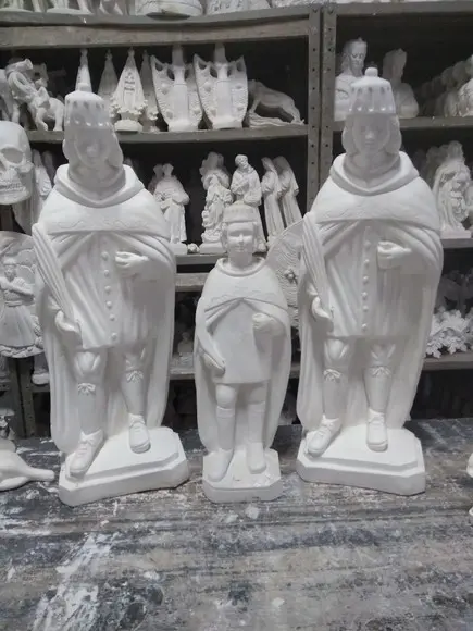 Imagem Cosme Damião 60cm e Doum 40cm 3 Esculturas Grandes