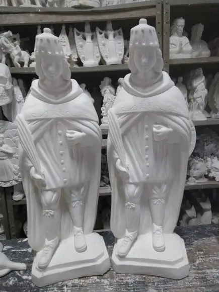 Imagem Cosme Damião 60cm e Doum 40cm 3 Esculturas Grandes