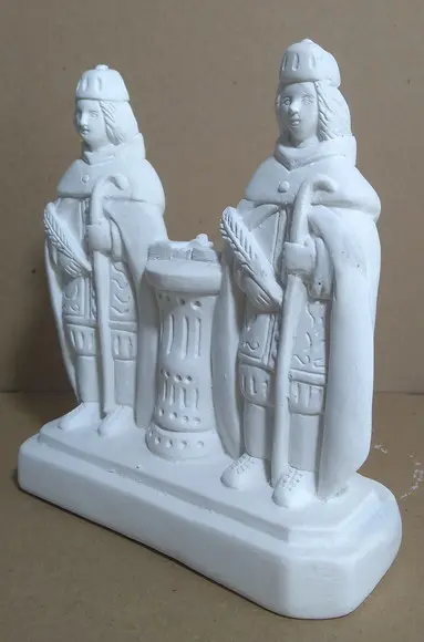 Imagem Cosme e Damião Escultura do São Cosme e São Damião