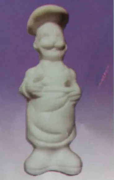 Imagem Cozinheiro em Gesso Cru para Pintar Como Desejar