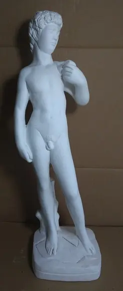 Imagem David de Michelangelo Escultura em Gesso para Pintar